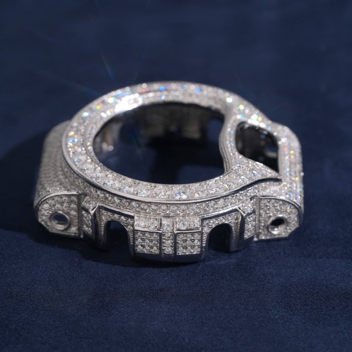 Sterling Silver  with Moissanite Inlay for DW6900 Watch Case 28777649