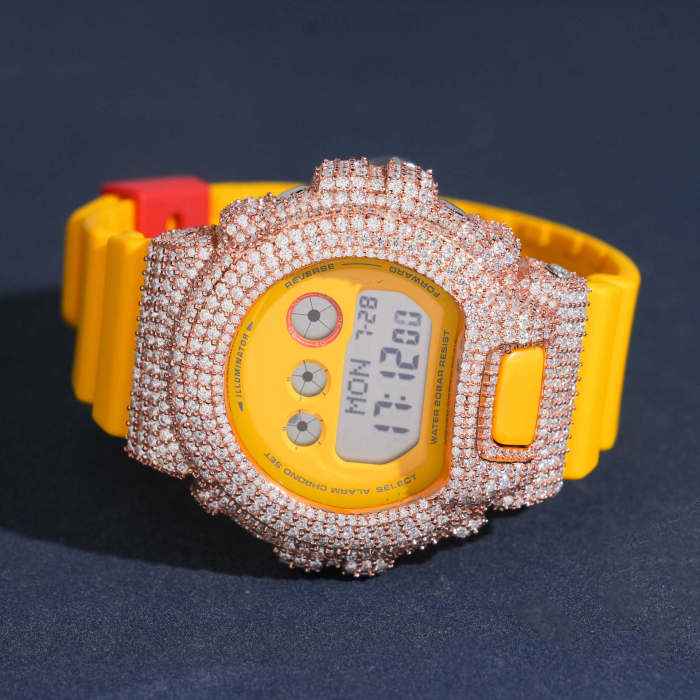 Model 6900Y Moissanite-Set Watch Case 3 colors 28777599