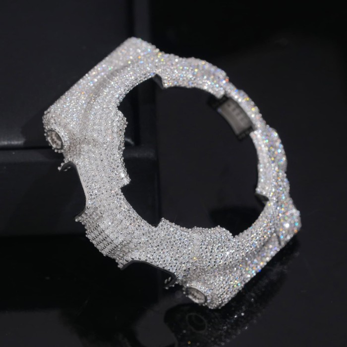 Sterling Silver with Moissanite Stone GMA-S110 Model Watch Case 28782450