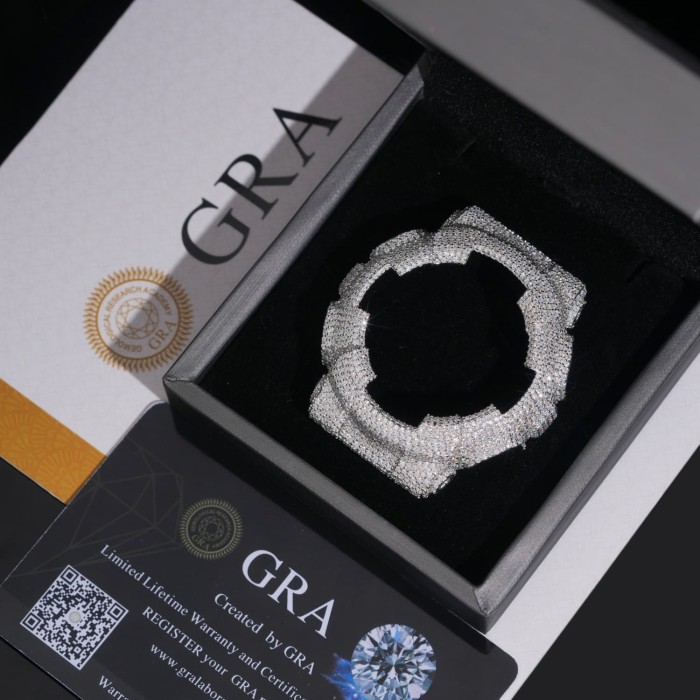 Sterling Silver with Moissanite Stone GMA-S110 Model Watch Case 28782450