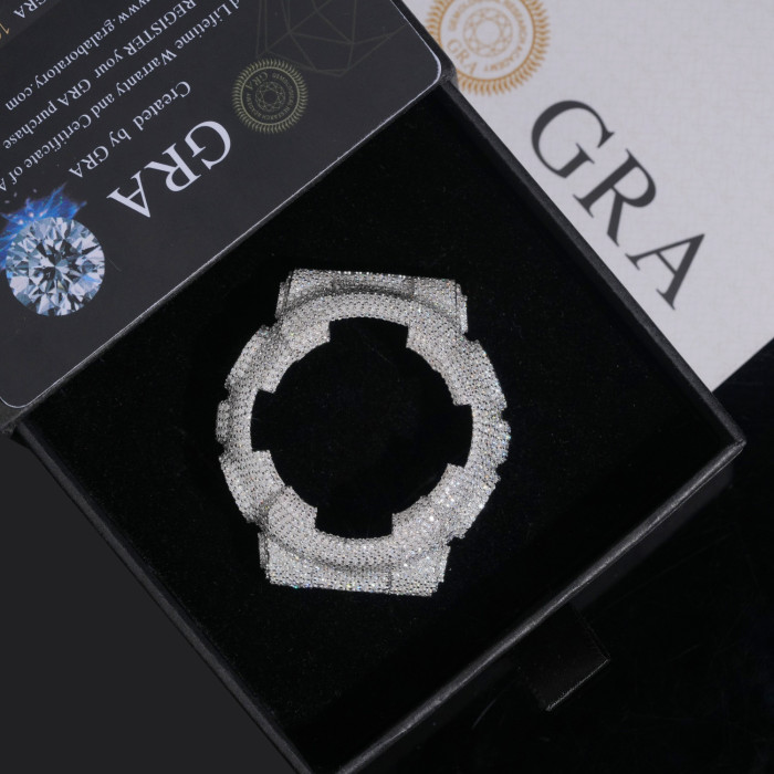 Sterling Silver with Moissanite Stone GMA-S110 Model Watch Case 28782450