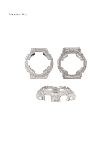 Sterling Silver with D-Color Moissanite DW6900 Watch Case 28782481