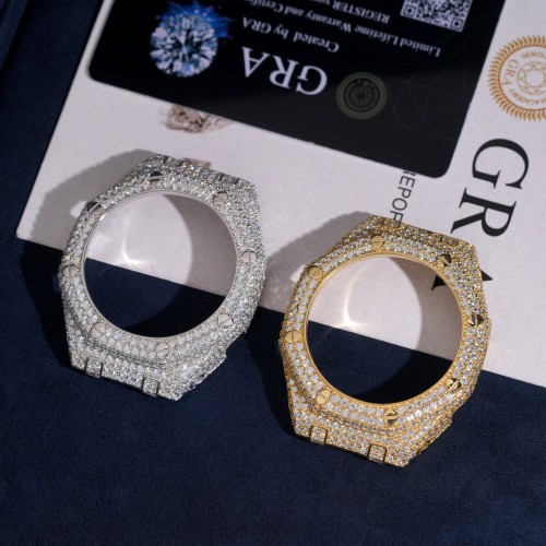 Sterling Silver with Moissanite GA2100 Model Watch Case/Strap 2 colors 28782442