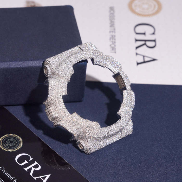 Sterling Silver with Moissanite Stone GMA-S110 Model Watch Case 28782450