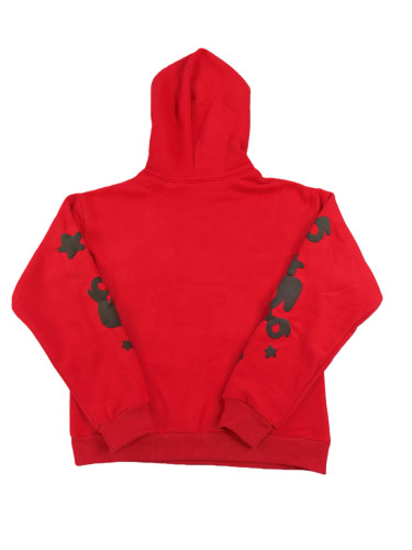 [buy more save more] Black Letter Large Star Print Hoodie 28783644