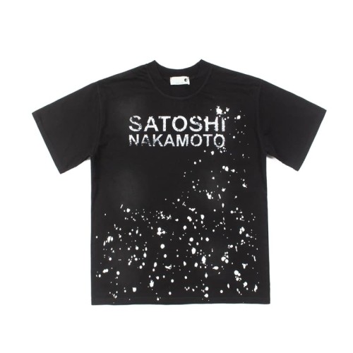 Splash Ink Classic Retro Letter Print Washed Tee 28857657