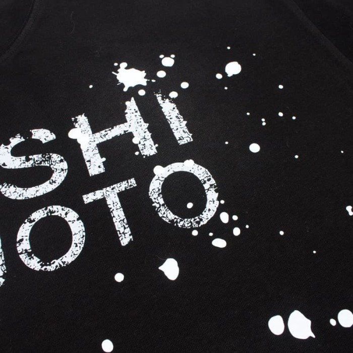 Splash Ink Classic Retro Letter Print Washed Tee 28857657