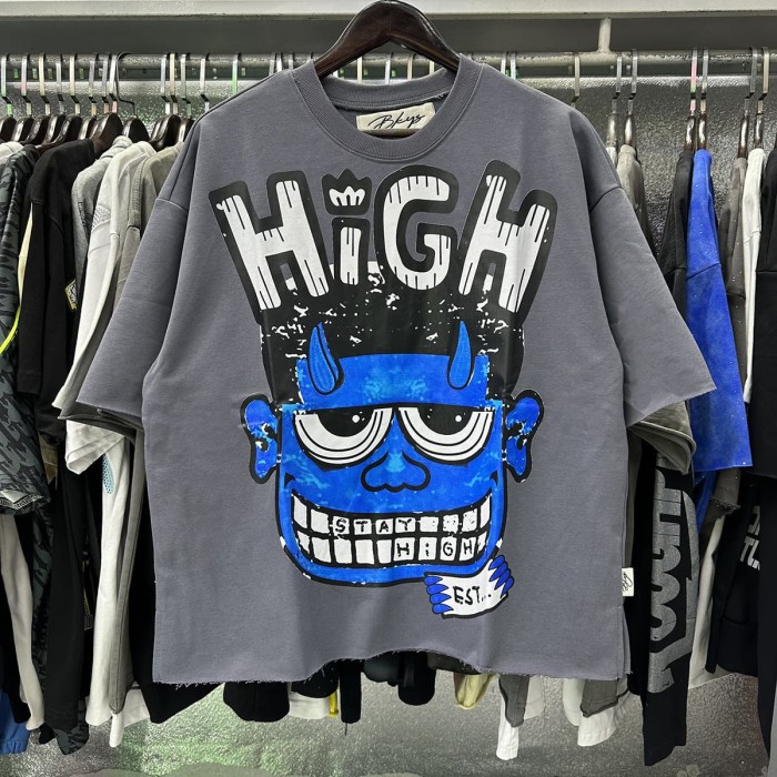 Cartoon Devil Face Print Tee 2 colors 28874559