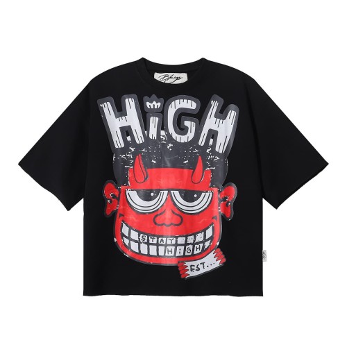 Cartoon Devil Face Print Tee 2 colors 28874559