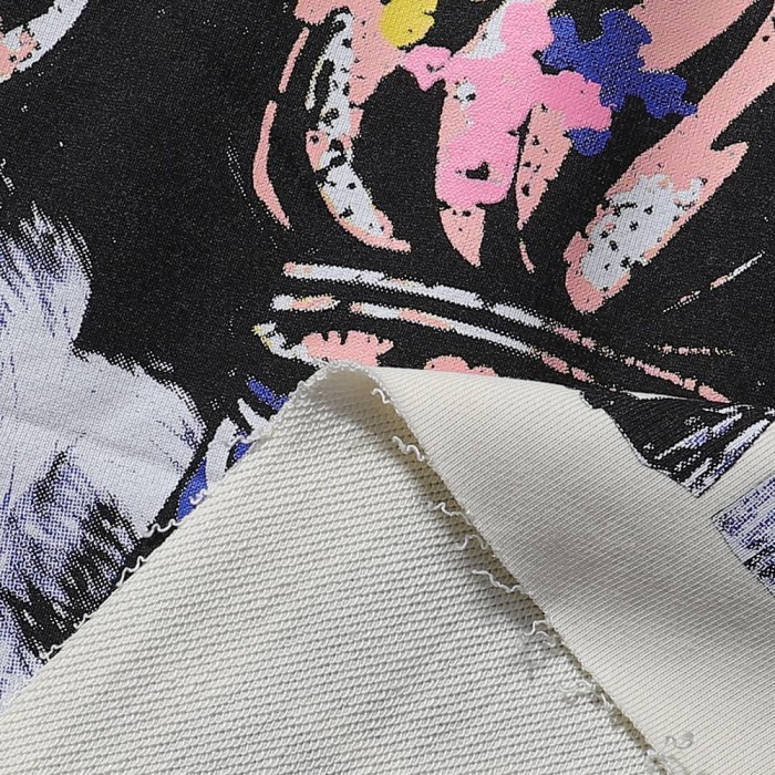 Street Art Rhinestone Print Washed Tee 28874567
