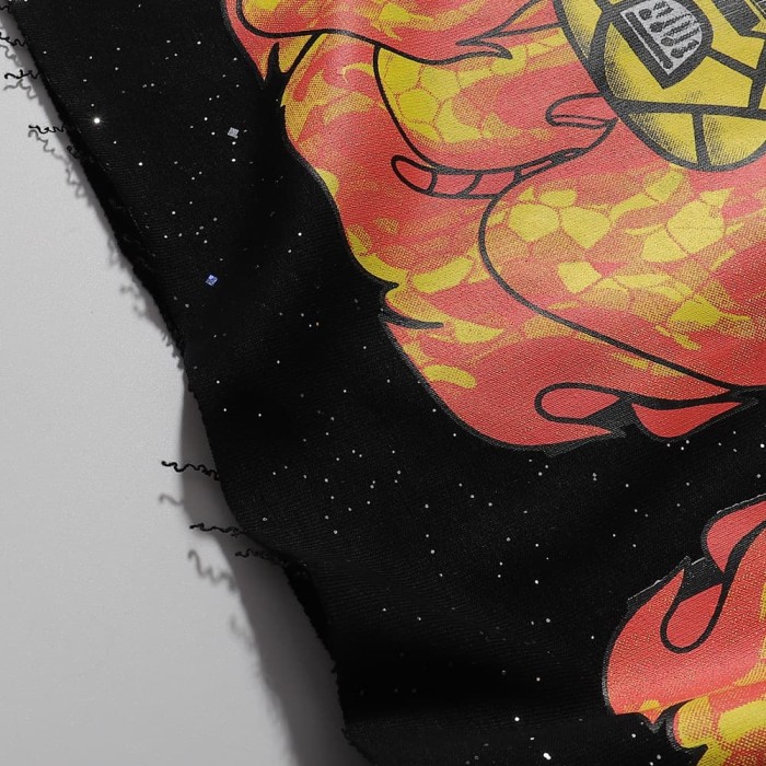 Mirror Skull Guitarist Splash Ink Print Tee 28874558