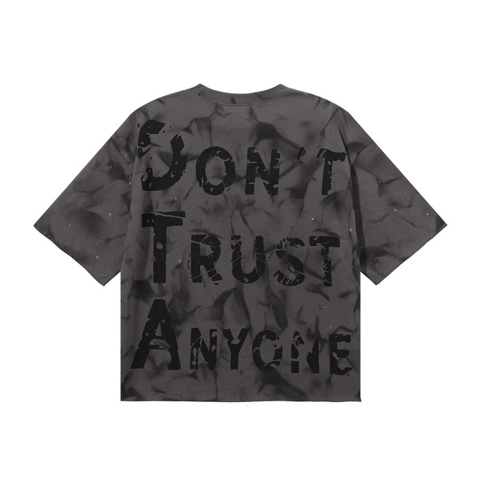 Circus Clown Splash Ink Print Washed Tee 28874570