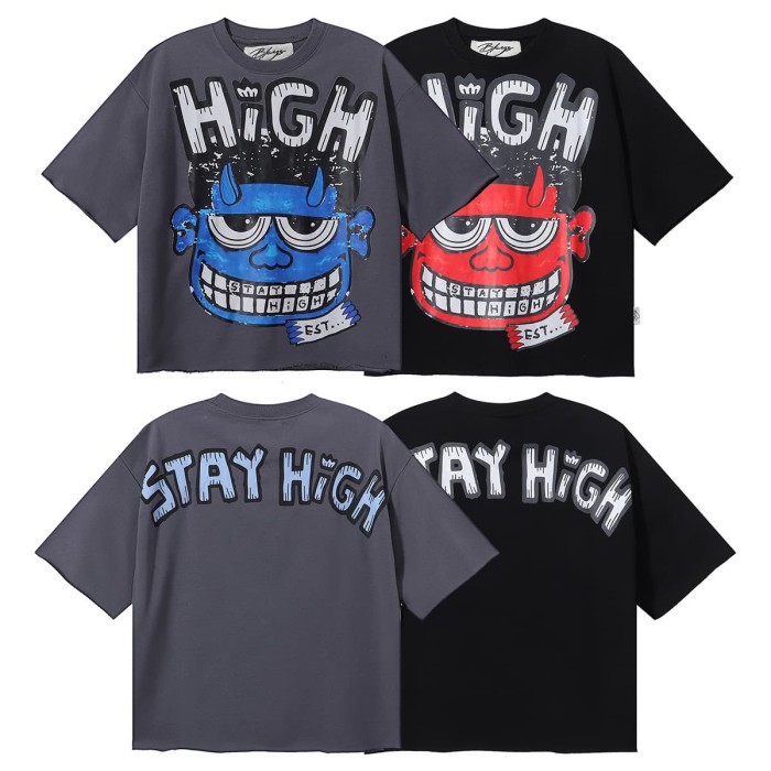 Cartoon Devil Face Print Tee 2 colors 28874559