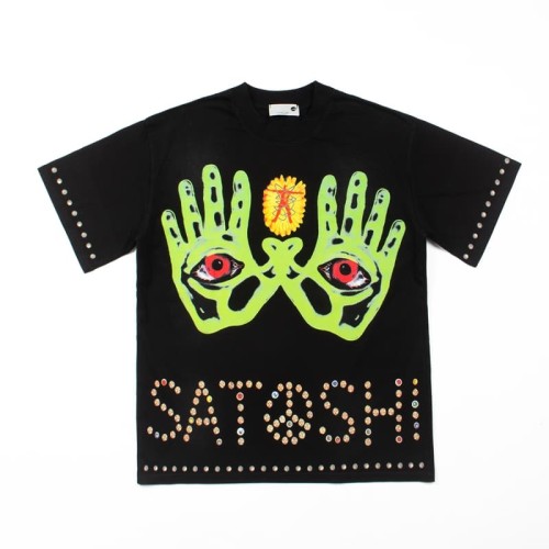 Heavenly Eye Double Palms Print Washed Tee 28874714