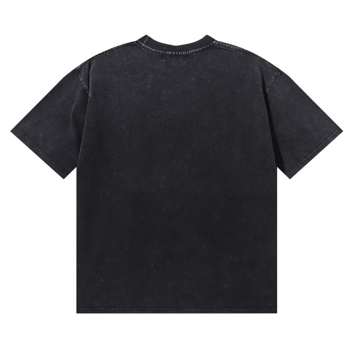 Grim Reaper Skull Chain Print Washed Tee 28874486