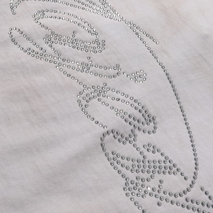Skull Boxer Hotfix Rhinestone Print Washed Tee 28874478