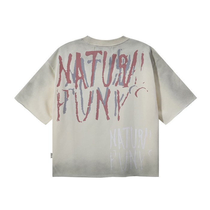 Street Art Rhinestone Print Washed Tee 28874567