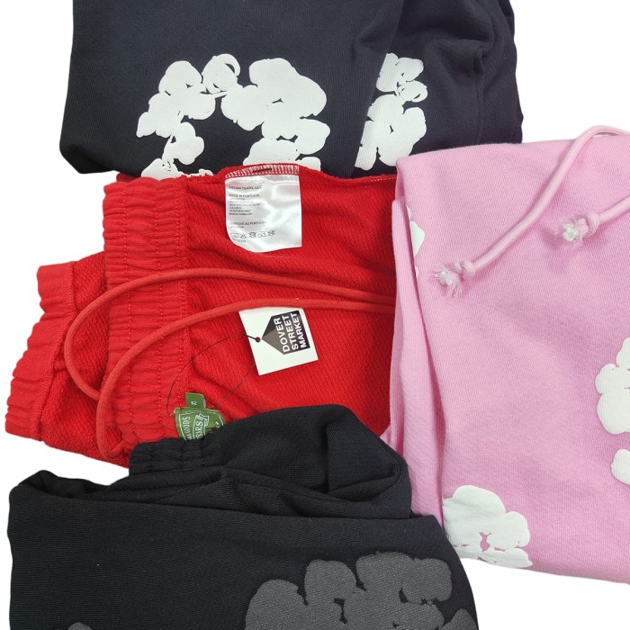 Kapok Foam Print Hoodie & Pants Set for Kids 5 colors