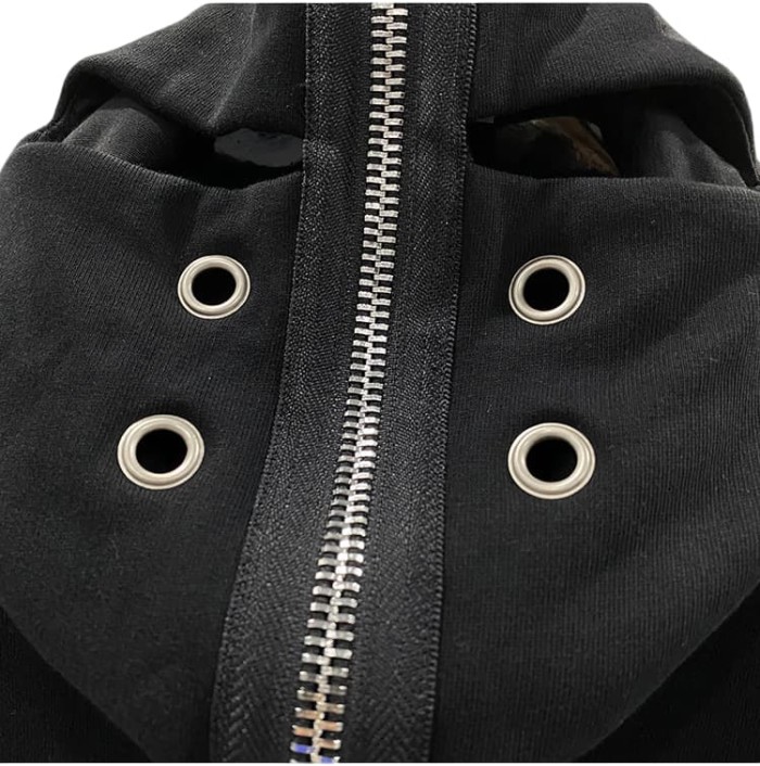 1:1 quality version Shark Shape Breathable Eyelet Zipper Hoodie 4 colors 28881163