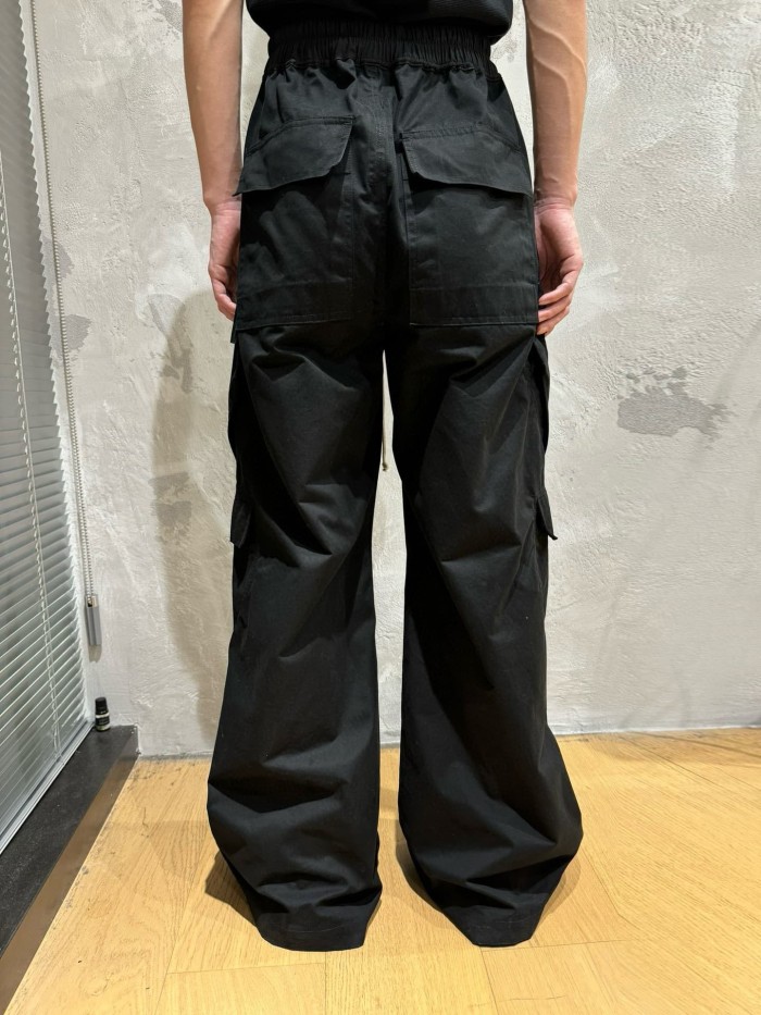 1:1 quality version Large Pocket Cargo Dark Wide-Leg Pants 28881164