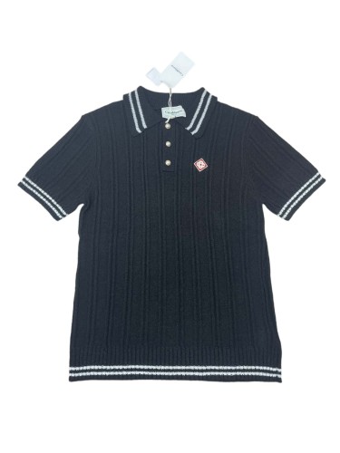 1:1 quality version Vertical Stripe Sweater Polo Shirt 28883274