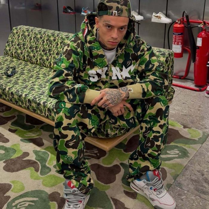 1:1 quality version BAPE x SYNA World Camo Zip Print Hoodie & Pants Set 2 colors 28886491