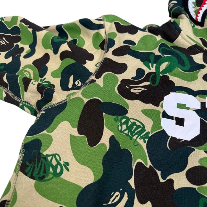 1:1 quality version BAPE x SYNA World Camo Zip Print Hoodie & Pants Set 2 colors 28886491