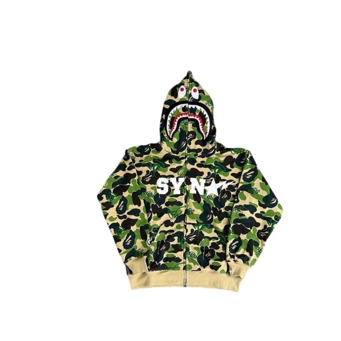 1:1 quality version BAPE x SYNA World Camo Zip Print Hoodie & Pants Set 2 colors 28886491