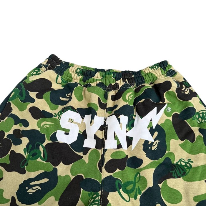 1:1 quality version BAPE x SYNA World Camo Zip Print Hoodie & Pants Set 2 colors 28886491