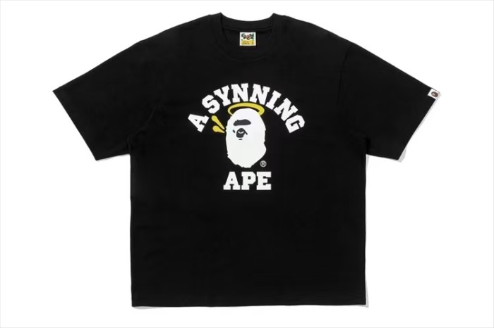 1:1 quality version Golden Halo Ape Head Print Tee 2 colors 28886488