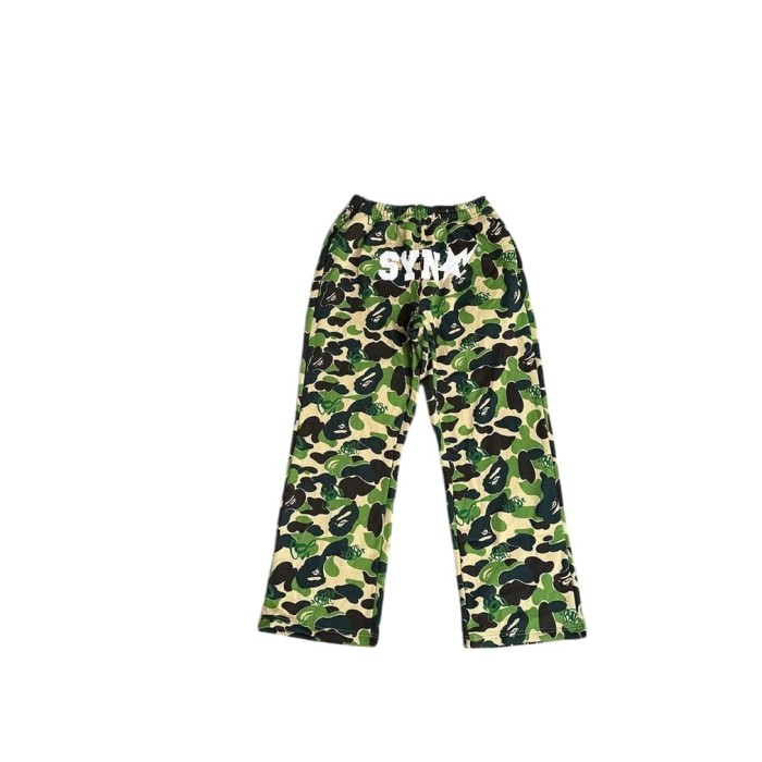 1:1 quality version BAPE x SYNA World Camo Zip Print Hoodie & Pants Set 2 colors 28886491