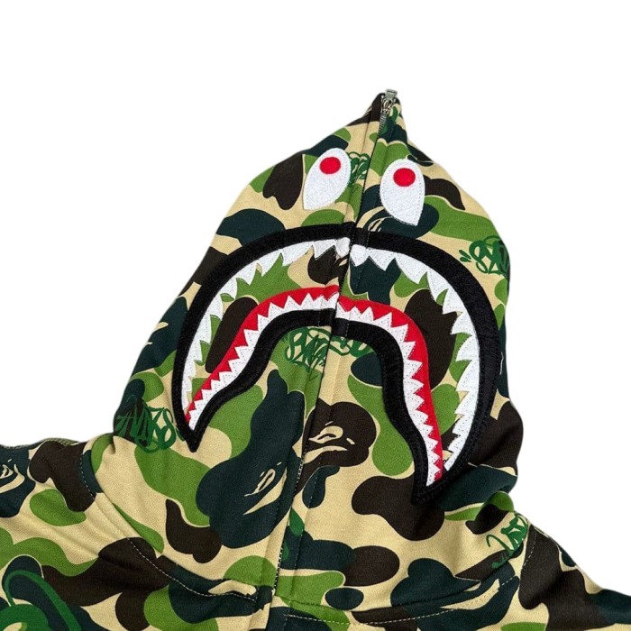 1:1 quality version BAPE x SYNA World Camo Zip Print Hoodie & Pants Set 2 colors 28886491
