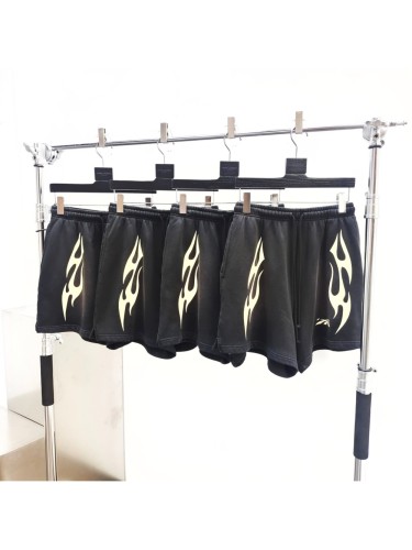[Big & Tall for weights up to 260 lbs]1:1 quality version White Flame Print Washed Shorts with NFC tag 28889900