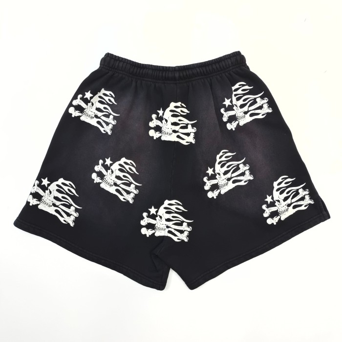 [Big & Tall for weights up to 260 lbs]1:1 quality version All-Over Skull Print Washed Shorts with NFC tag 28889901