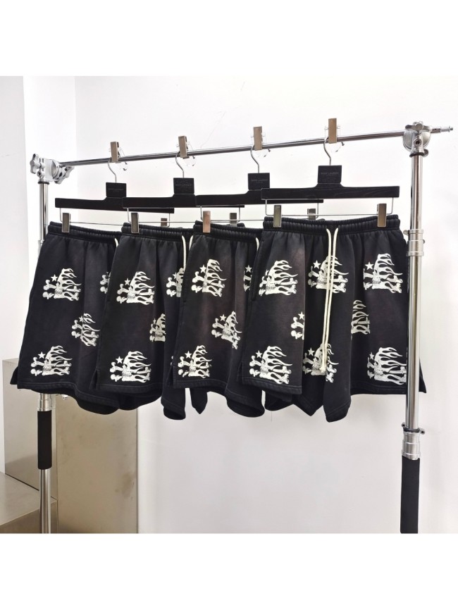 [Big & Tall for weights up to 260 lbs]1:1 quality version All-Over Skull Print Washed Shorts with NFC tag 28889901
