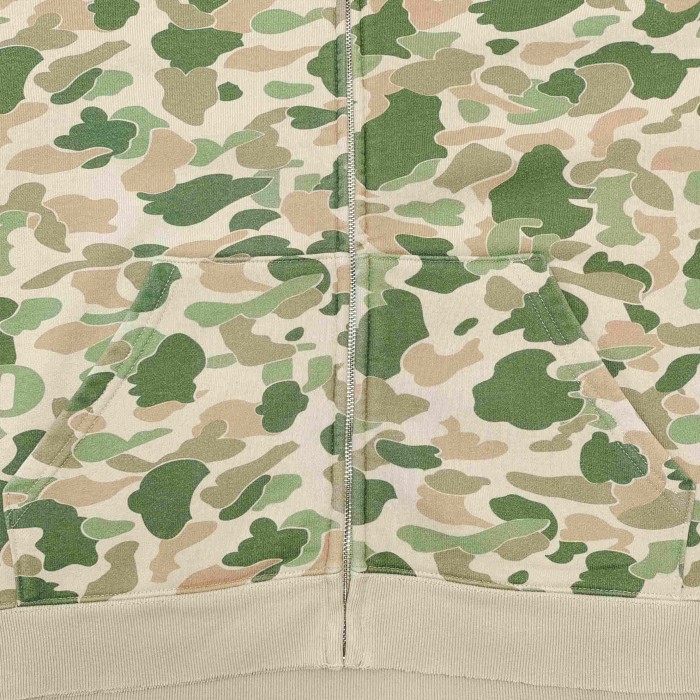 [Big & Tall for weights up to 260 lbs]1:1 quality version Leaf Camouflage Zipper Hoodie & Pants Set 28893167