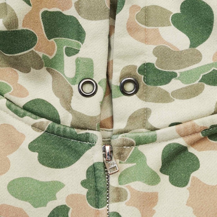 [Big & Tall for weights up to 260 lbs]1:1 quality version Leaf Camouflage Zipper Hoodie & Pants Set 28893167
