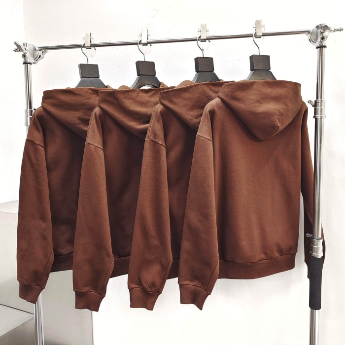 [Big & Tall for weights up to 220 lbs]1:1 quality version Rhinestone Black Letter V2 Brown Hoodie & Pants Set 28893165