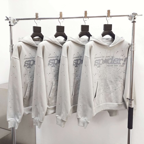 [Big & Tall for weights up to 220 lbs]1:1 quality version Grey Letter V2 Cloud Ash Hoodie & Pants Set 28893163