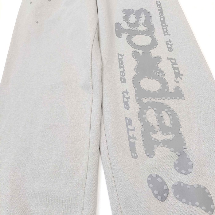 [Big & Tall for weights up to 220 lbs]1:1 quality version Grey Letter V2 Cloud Ash Hoodie & Pants Set 28893163