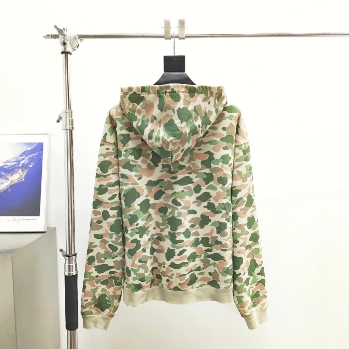[Big & Tall for weights up to 260 lbs]1:1 quality version Leaf Camouflage Zipper Hoodie & Pants Set 28893167