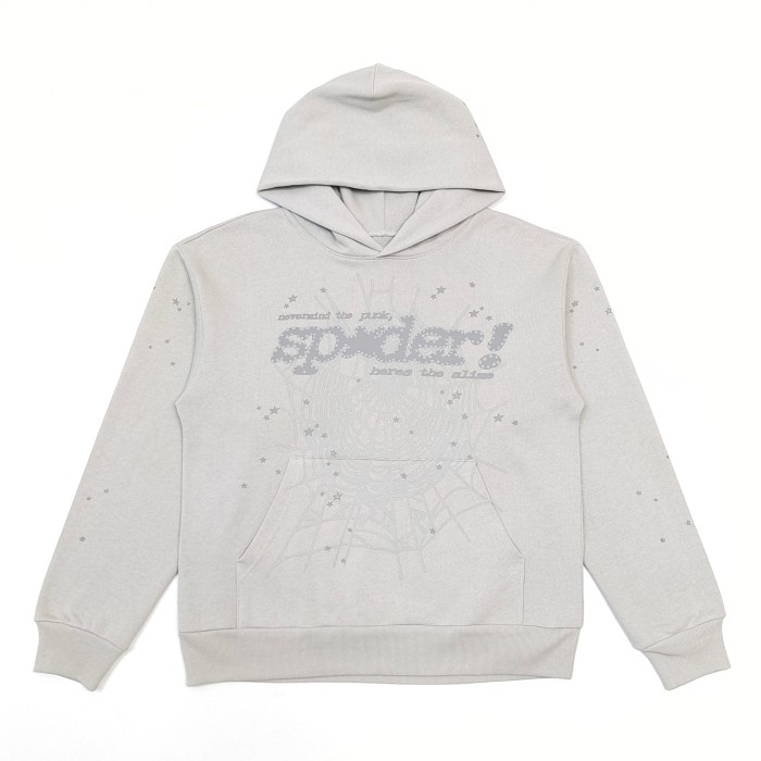 [Big & Tall for weights up to 220 lbs]1:1 quality version Grey Letter V2 Cloud Ash Hoodie & Pants Set 28893163