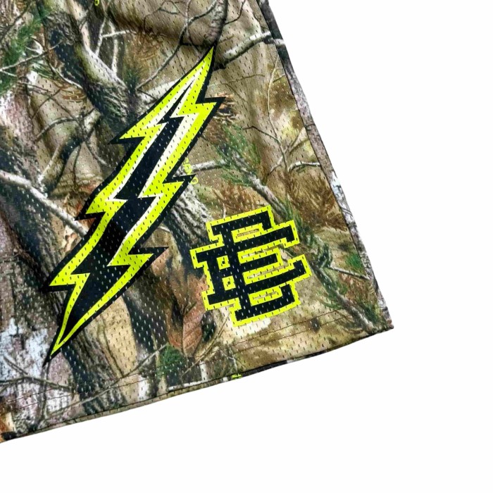 1:1 quality version Lightning & Dead Branches Print Mesh Shorts 3 colors 28893314
