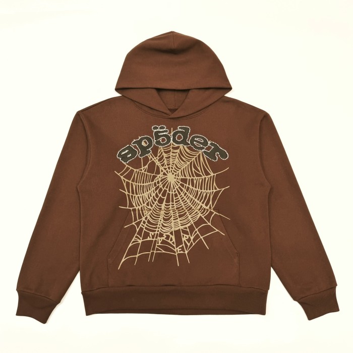 [Big & Tall for weights up to 220 lbs]1:1 quality version Rhinestone Black Letter V2 Brown Hoodie & Pants Set 28893165