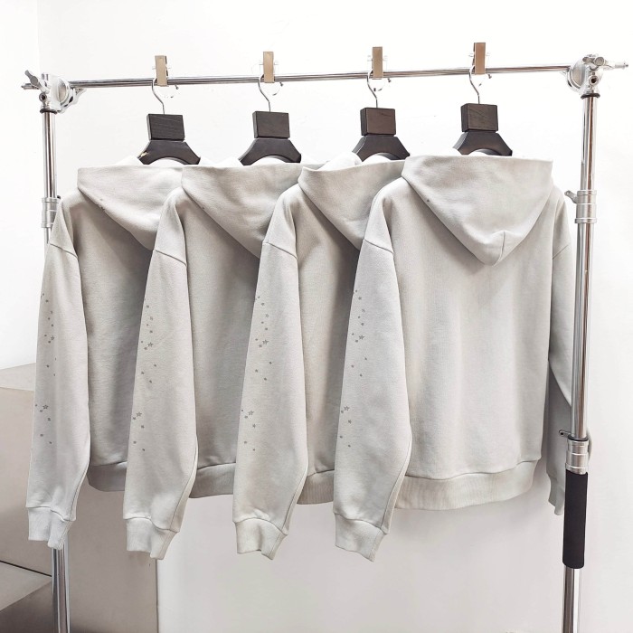 [Big & Tall for weights up to 220 lbs]1:1 quality version Grey Letter V2 Cloud Ash Hoodie & Pants Set 28893163