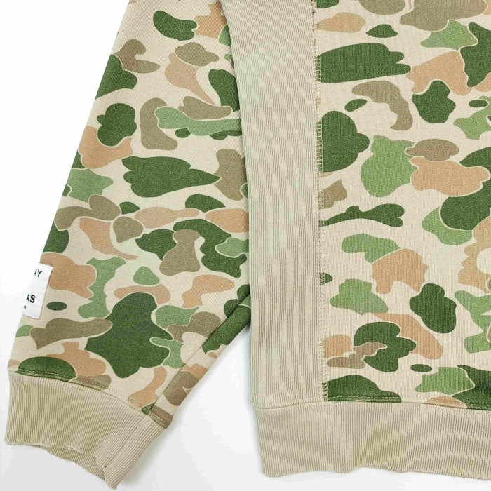 [Big & Tall for weights up to 260 lbs]1:1 quality version Leaf Camouflage Zipper Hoodie & Pants Set 28893167