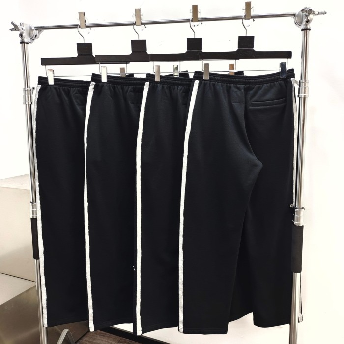 [Big & Tall for weights up to 220 lbs]1:1 quality version Silver Brush Rhinestone Black Hoodie & Pants Set 28893166