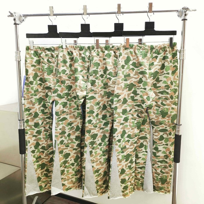 [Big & Tall for weights up to 260 lbs]1:1 quality version Leaf Camouflage Zipper Hoodie & Pants Set 28893167