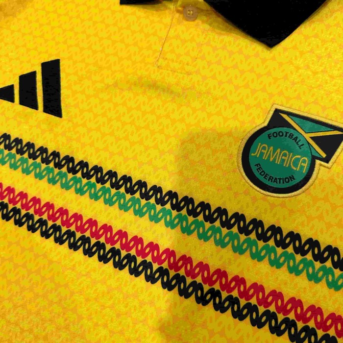 2026/2027 Yellow Green Stripes Jamaica Home Jersey 2 Kind 28898436