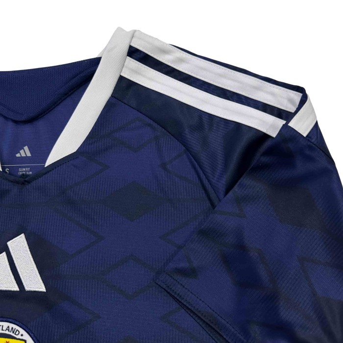 2026/2027 Navy Blue with Rhombus Jacquard Pattern Scotland Home Replica Jersey 28898427